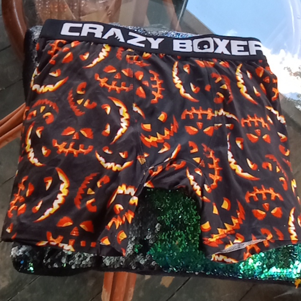 Jack-o'-lantern print Crazy Boxer 🎃